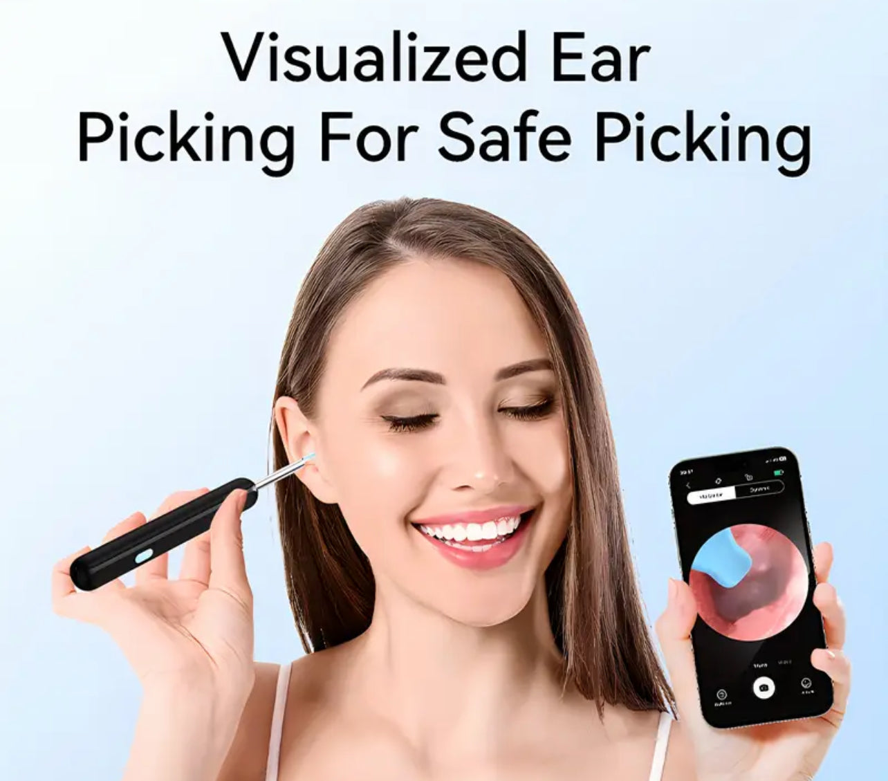 Bluetooth Camera EarWax Removal Tool