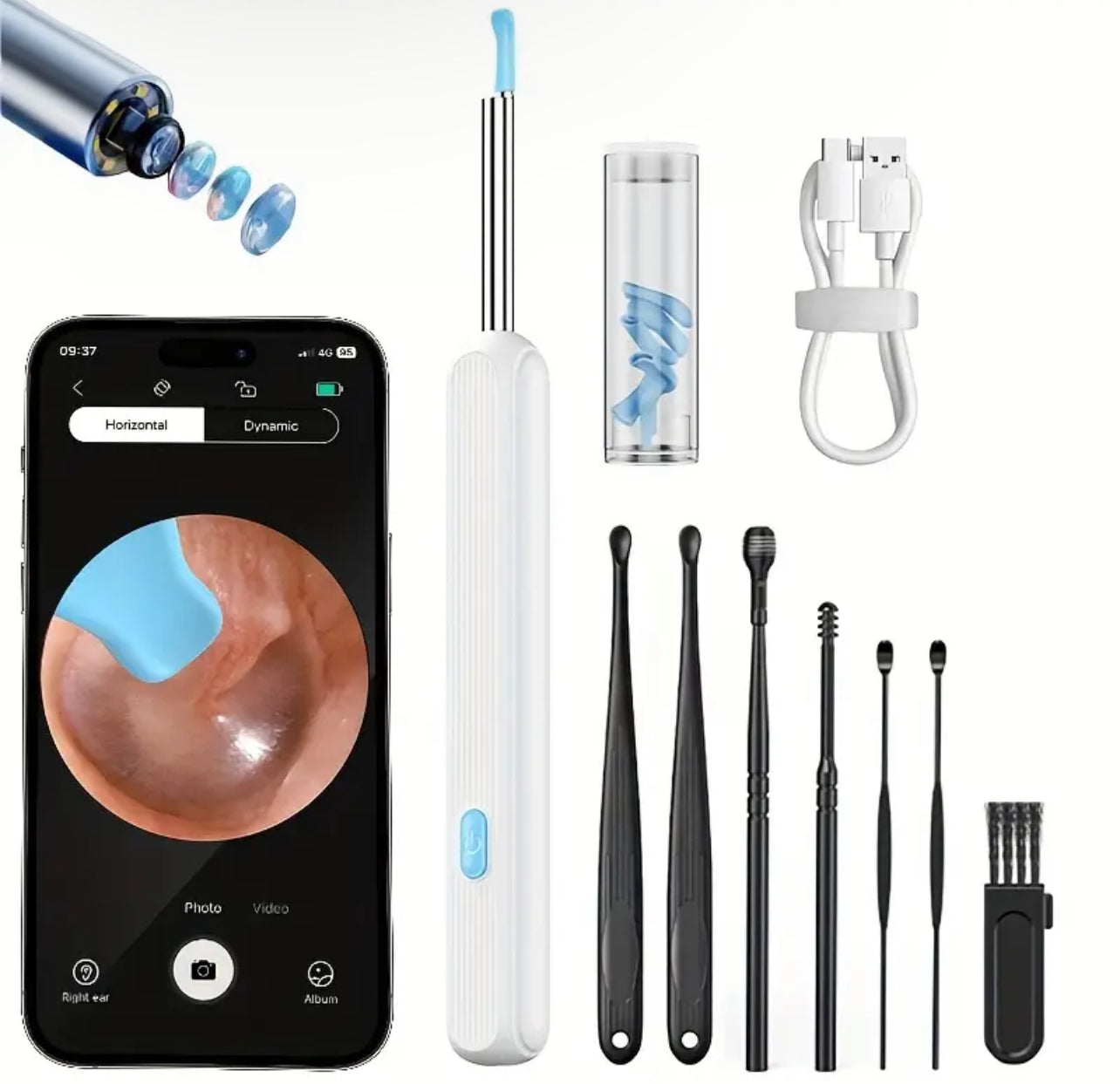 Bluetooth Camera EarWax Removal Tool